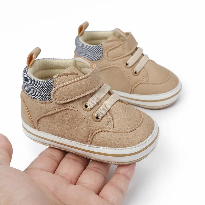 Spring and Autumn Baby Boys Shoes Newborn Casual Breathable Anti drop Sneakers Toddler Shoes Crib Shoes First Walker